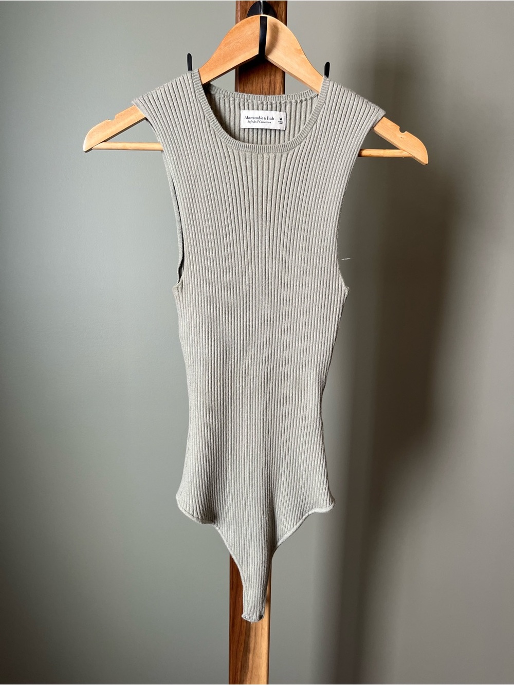 Abercrombie & Fitch Soft A&F Ribbed Sleeveless Sweater Bodysuit